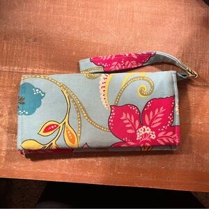 Handmade Floral Wristlet Clutch/ Wallet